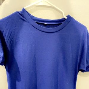 Blue T-shirt dress